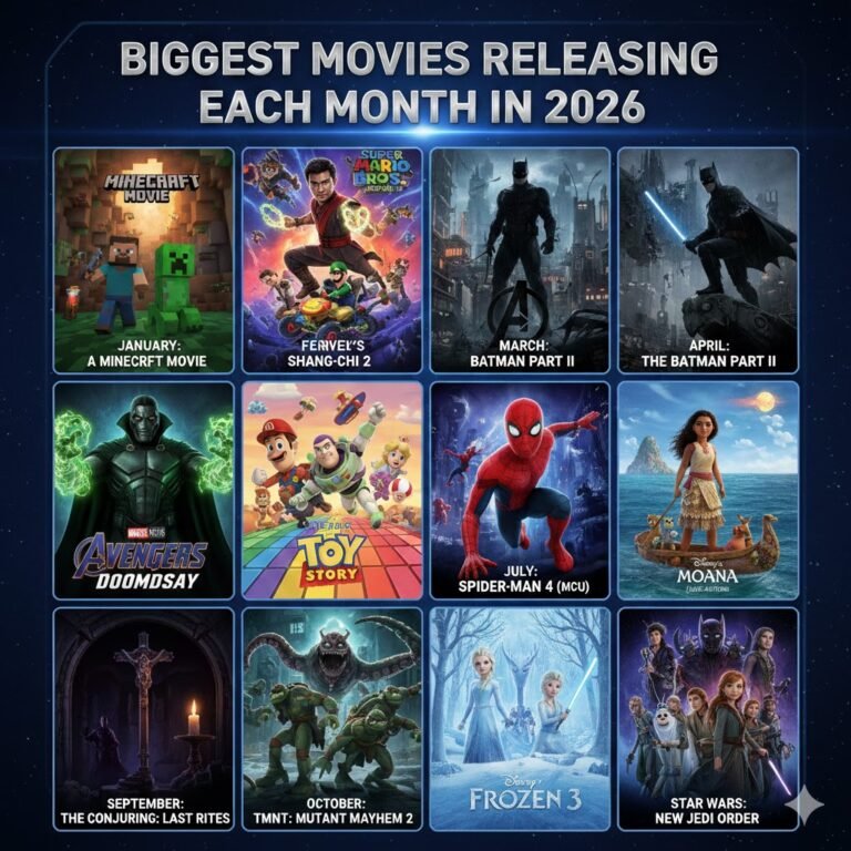 🎬 Movies Releasing in 2026: Biggest Releases by Month (Full Breakdown)