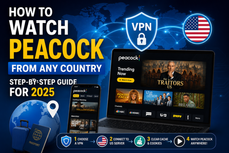 How to Watch Peacock in Your Country (Step-by-Step Guide for 2025)