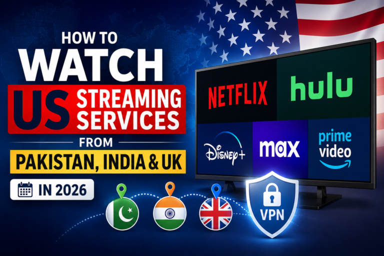 how to watch US streaming services from Pakistan