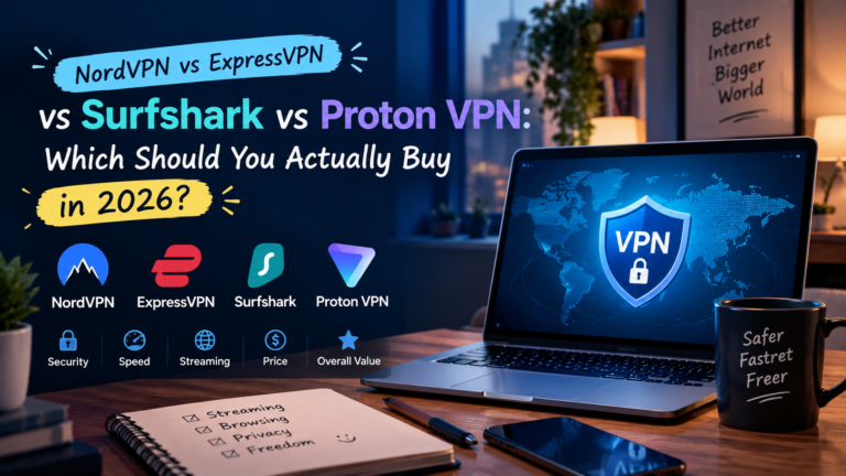 NordVPN vs ExpressVPN vs Surfshark vs Proton VPN